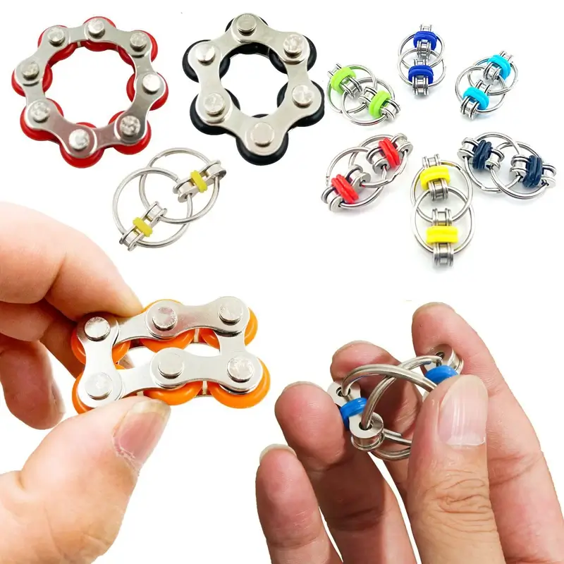 Creative Antistress Toys Metal Decompression Chain Fidget Toys