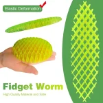 Portable Stretchy Squeeze Toys Fidgets Worm Toy