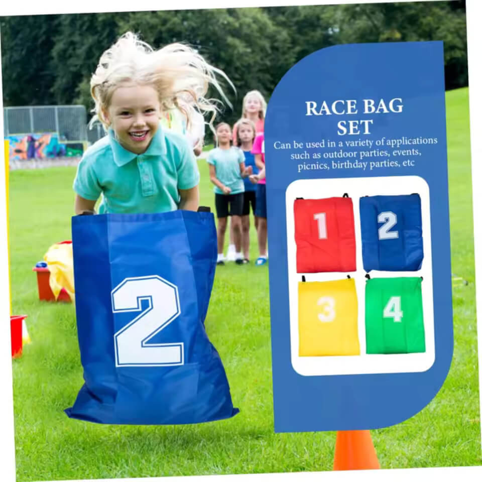 4PCS Outdoor Sports Props Kangaroo Jumping Bag Sack Race Games Parent-child