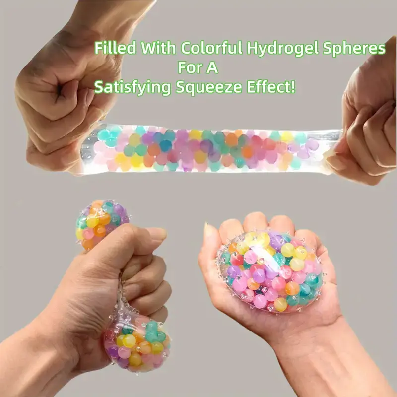 2pcs Squishy Stress Balls – Colorful Fidget Toys for Adults, Perfect for Party Favors, Birthday Gifts & Goodie Bag Fillers