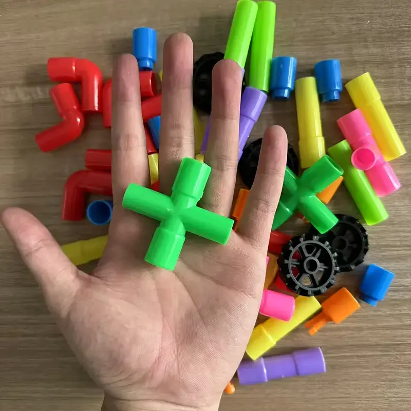 50pcs, Design Your Water Pipe with Building Blocks, Educational Toy, Halloween/Thanksgiving Day/Christmas Gift