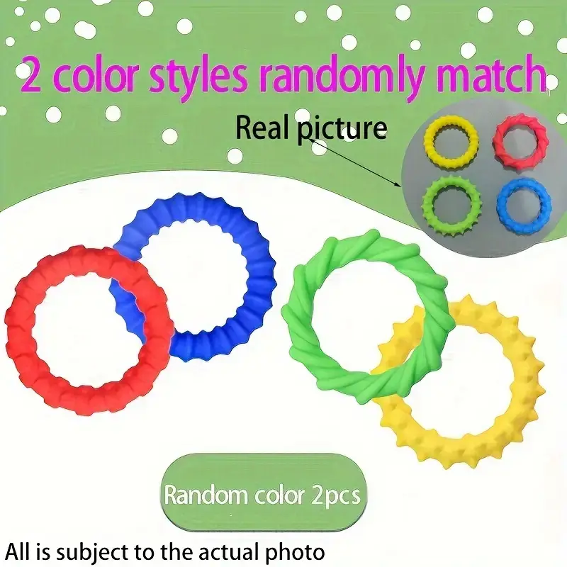 1pc/2pcs ‘S Ring, Elastic Bracelet, ‘S Educational Bracelet 3+