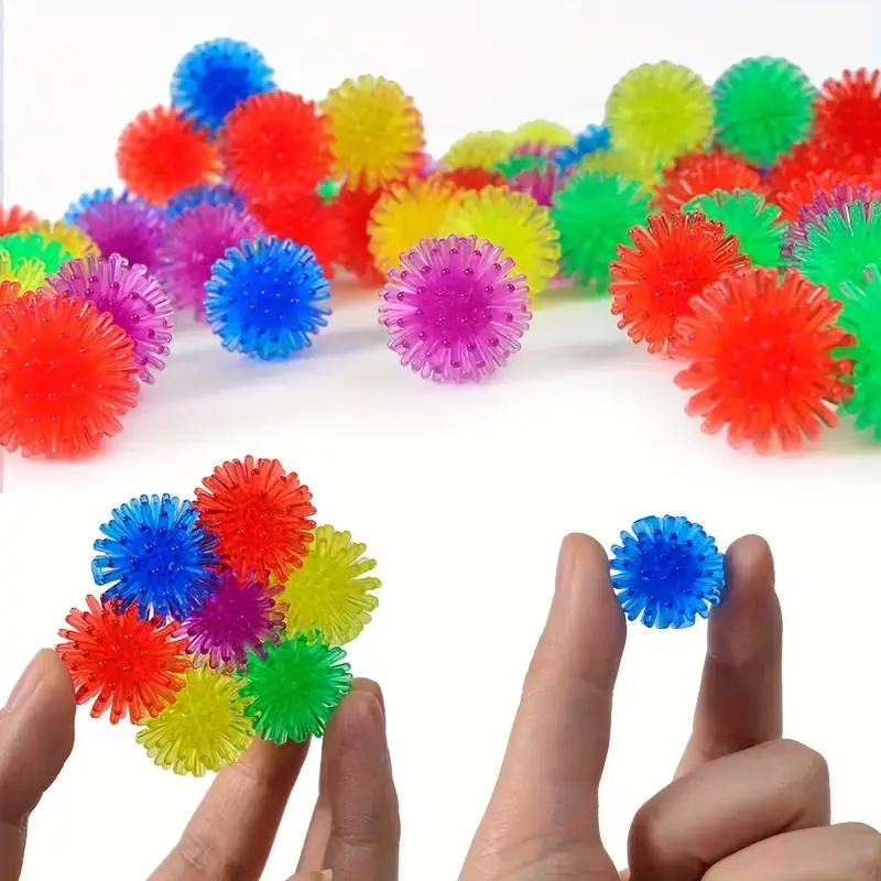 20pcs TPR Mini Burr Ball Sole Massage Balls, Fidget Toys, Stress Relief Toys, Pet Toys for Stress Relief And Relaxation