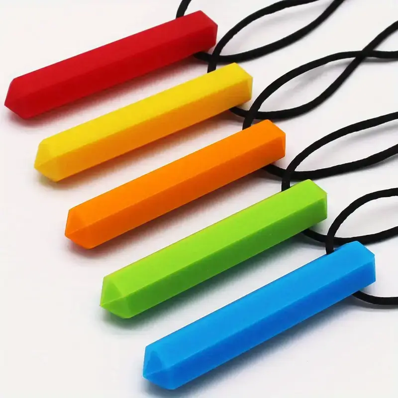 Silicone Sensory Chew Toys for Autism, ADHD, Sensory Processing Disorder – Assorted Colors, Oral Motor Development, Durable