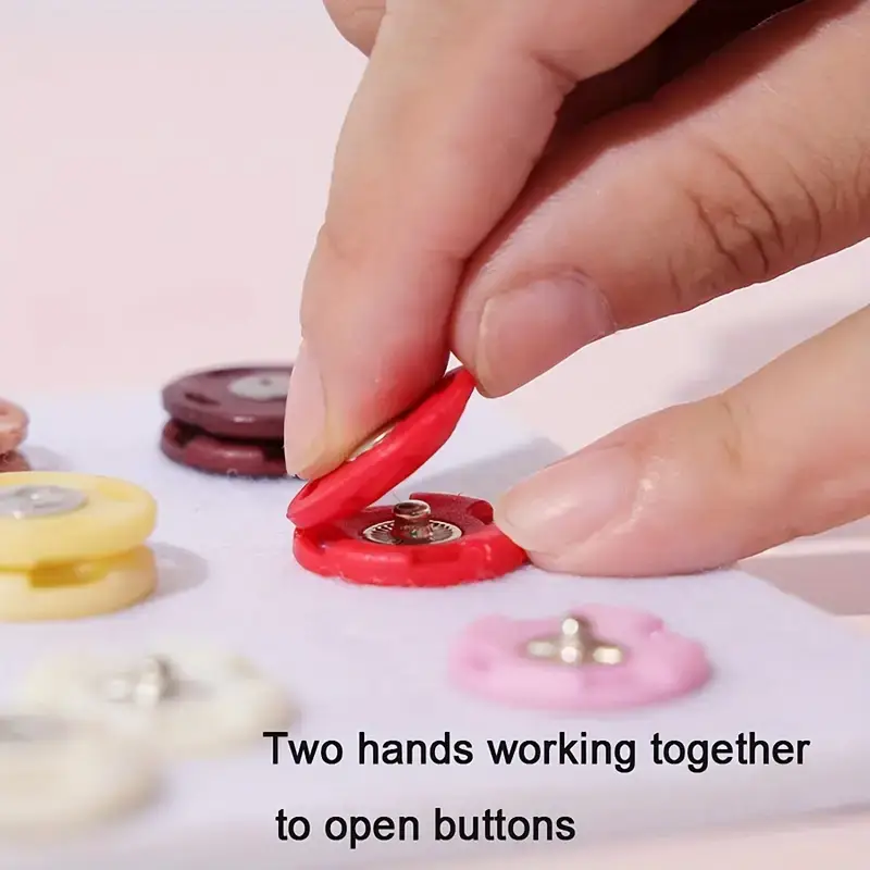 1 Set Button Matching Toys, Fine Motor Skill Developmental Learning Game for Color Recognition & Sorting, Educational Preschool Activity