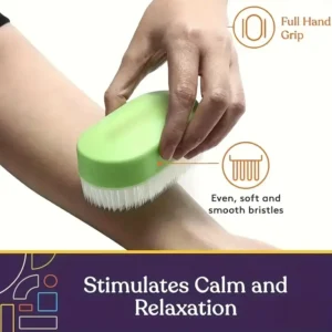 Colorful sensory brush, suitable for gentle stimulation and calming tools, ergonomically designed to achieve a calm state through soft bristles stimulation