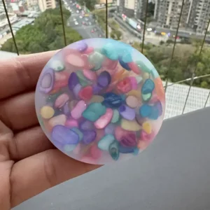 Colorful Plastic Fidget Toys for Light Beige Picking, Anxiety Relief & Trichotillomania, Sensory Stimulation Picky Pad with Mixed Colors