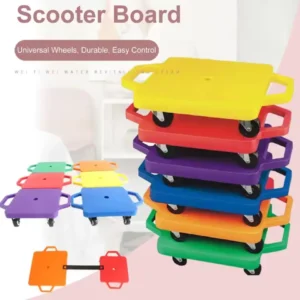 Playground Scooter Board Roller Universal Wheels Easy Control Seated Manual Scooter for Kids Skateboard