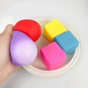 1 PC Pressure Cube Stress Relief Toy, Squeeze Ball, Relieving Anxiety, Random Color