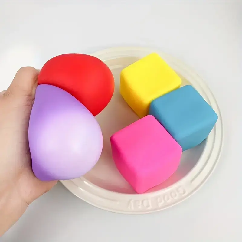 1 PC Pressure Cube Stress Relief Toy, Squeeze Ball, Relieving Anxiety, Random Color
